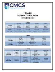 Lee más sobre el artículo PRUEBAS CERVANTISTAS II PERIODO