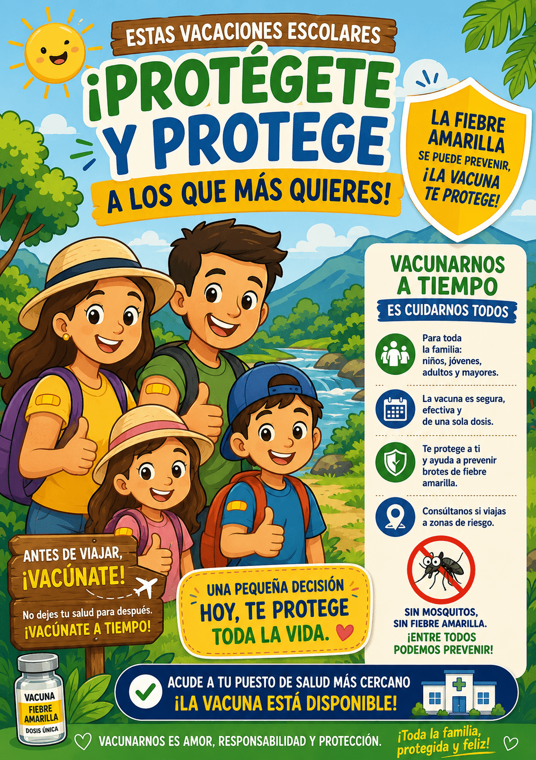 En este momento estás viendo FORTALECIMIENTO DE LA VACUNACIÓN CONTRA LA FIEBRE AMARILLA DURANTE EL PERIODO DE VACACIONES ESCOLARES